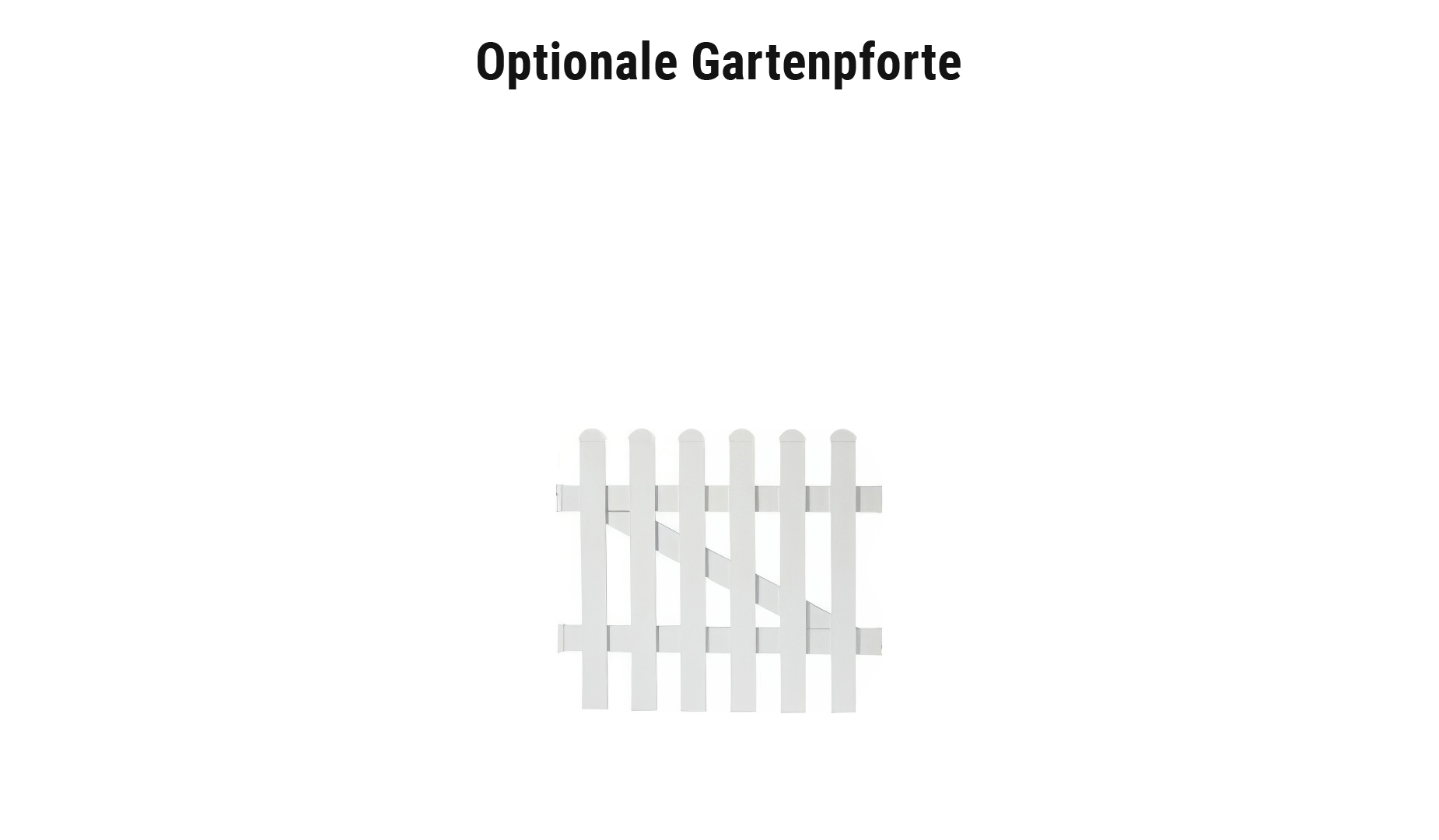 Aluminiumgartenzäune Komplettset optionale Gartenpforte passend zur gewählten Zaunvariante