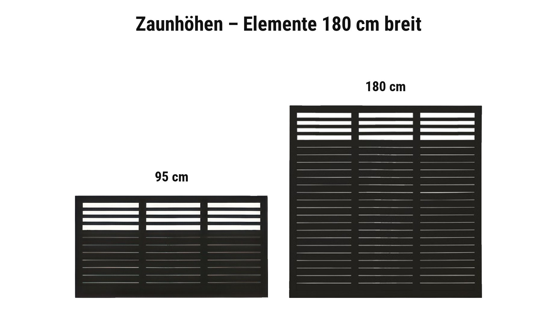 Decora Schwarz: 95 cm, 180 cm