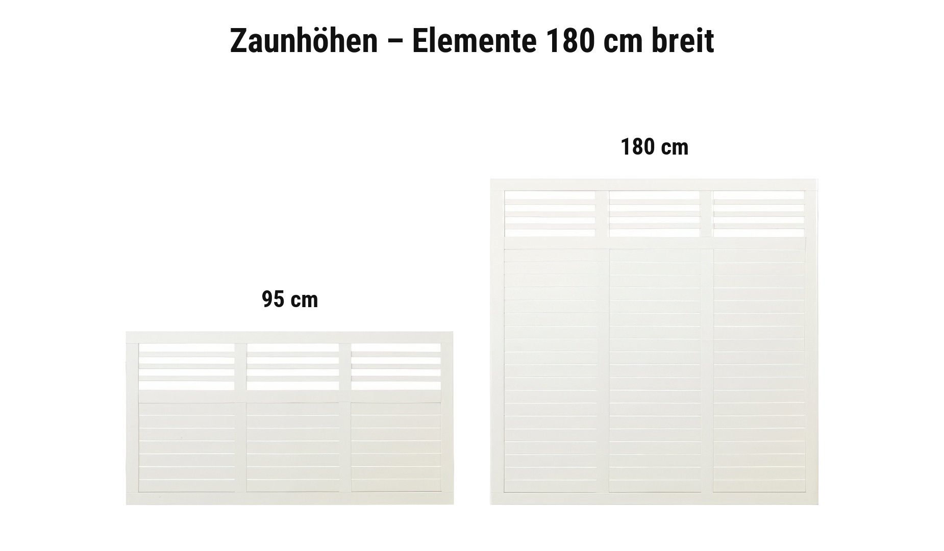 Decora Weiß: 95 cm, 180 cm