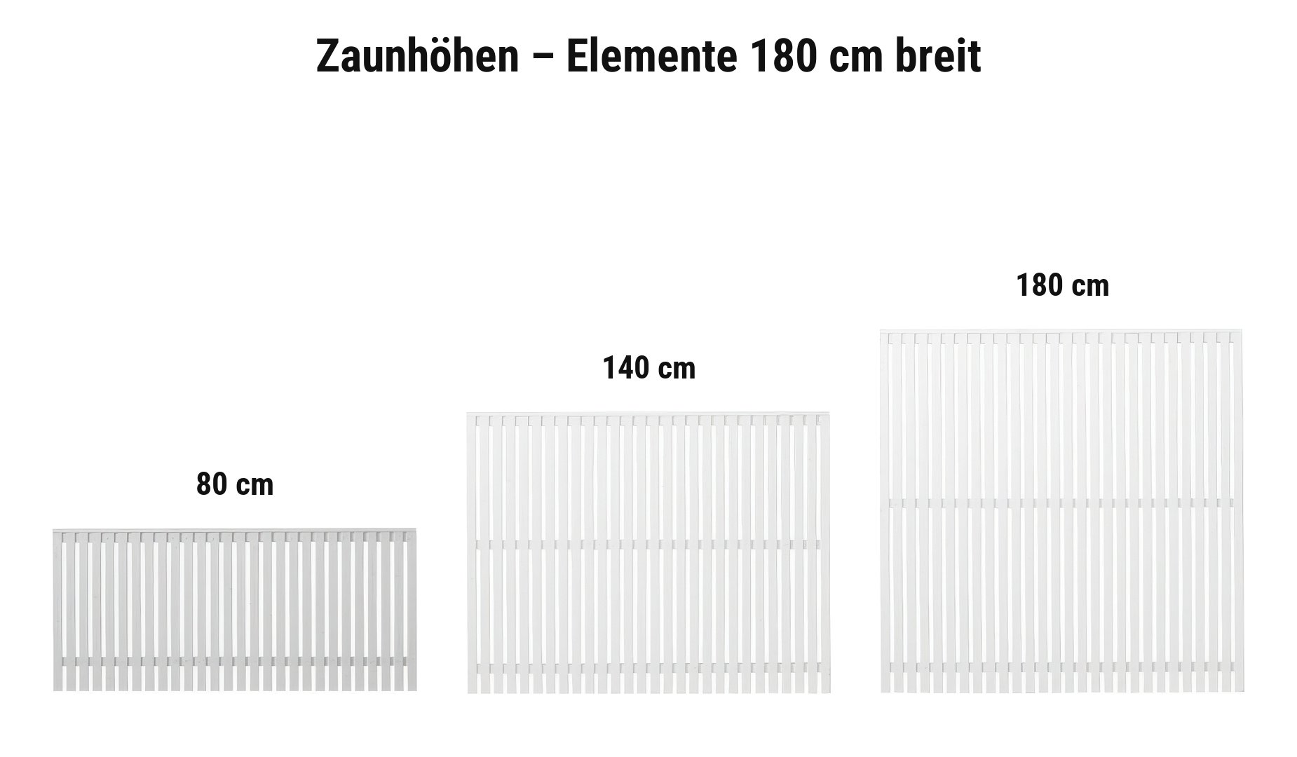 Sendai Weiß: 80 cm, 140 cm, 180 cm