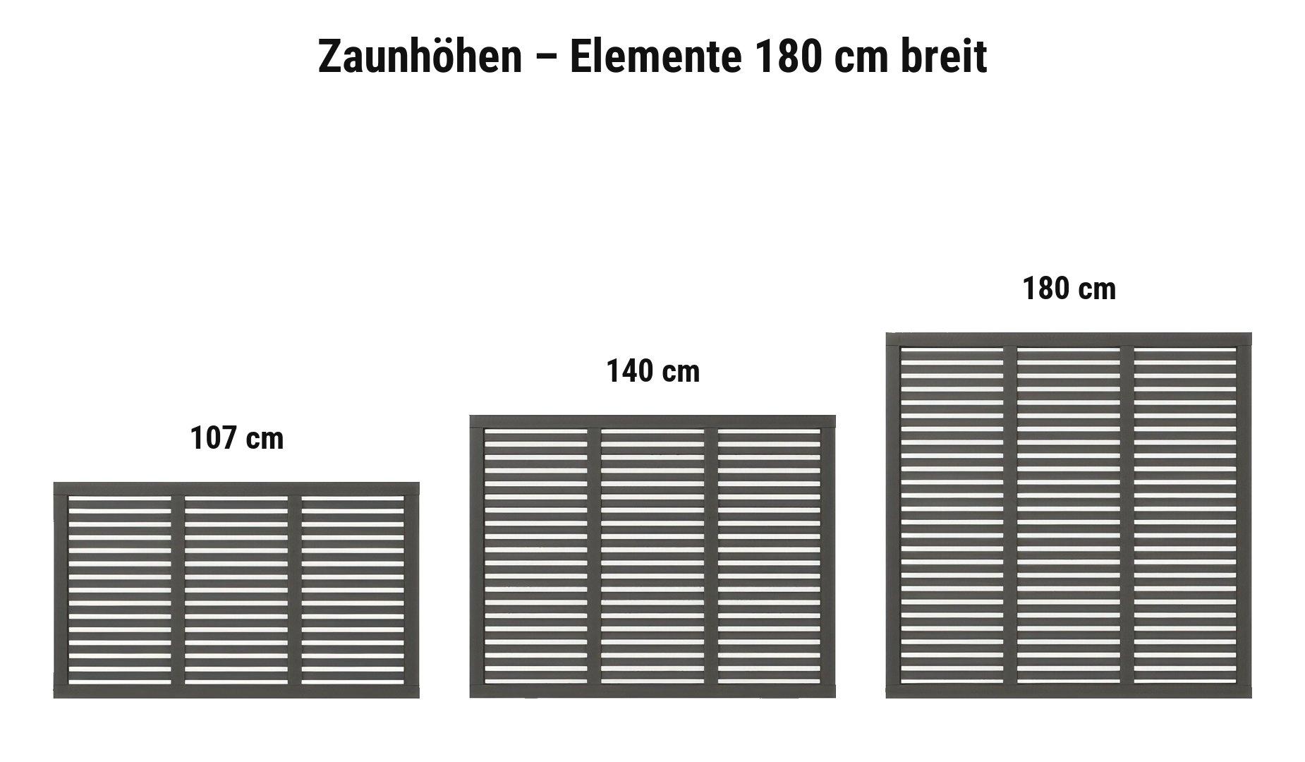 Harmoni Umbragrau: 107 cm, 140 cm, 180 cm