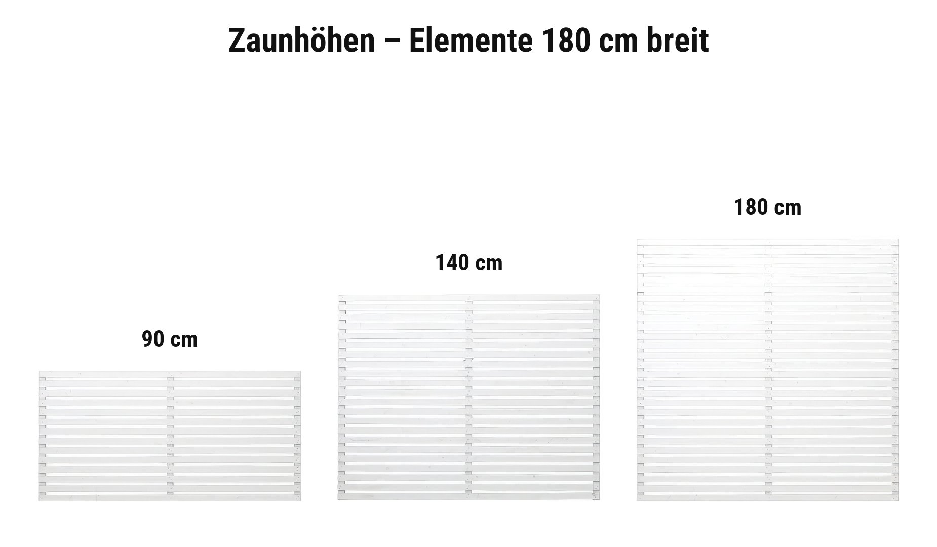 Tokyo Weiß: 90 cm, 140 cm, 180 cm