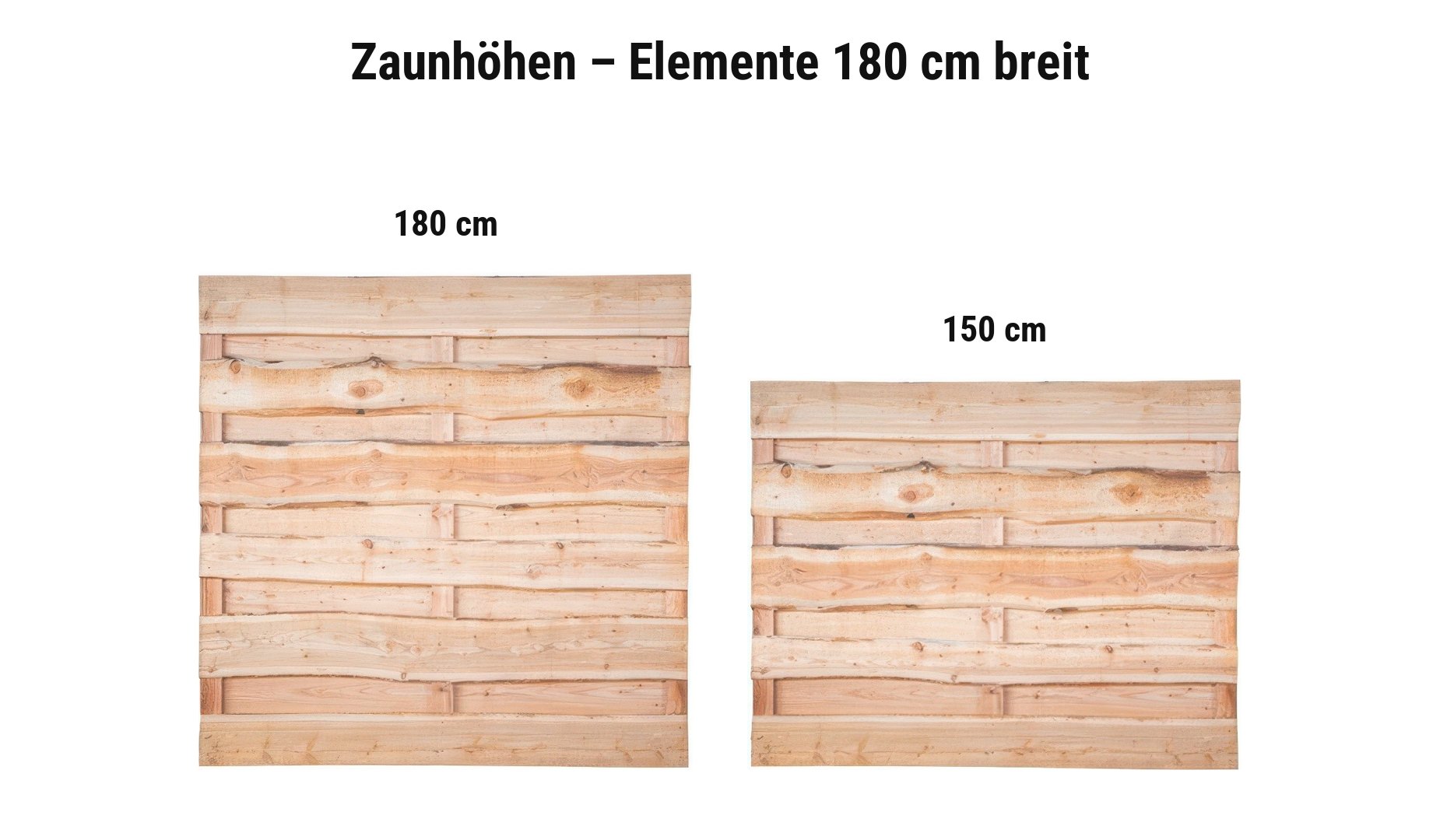 Sichtschutz Rustikal Herne: 180 cm, 150 cm