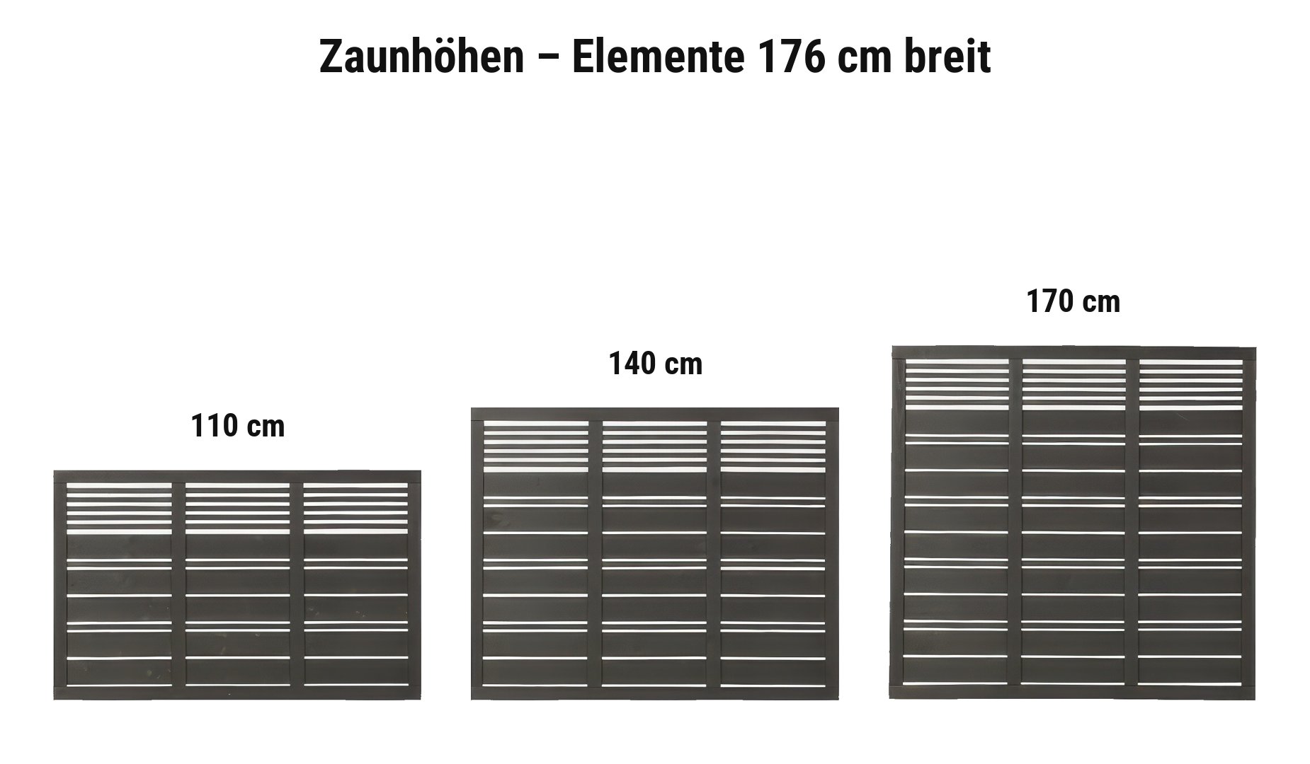 Silence Umbragrau: 110 cm, 140 cm, 170 cm