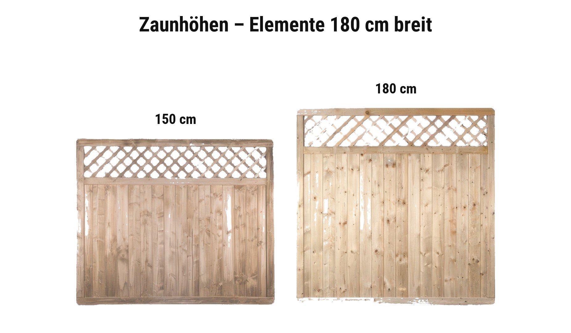 Sichtschutzwände Stuttgart: 150 cm, 180 cm