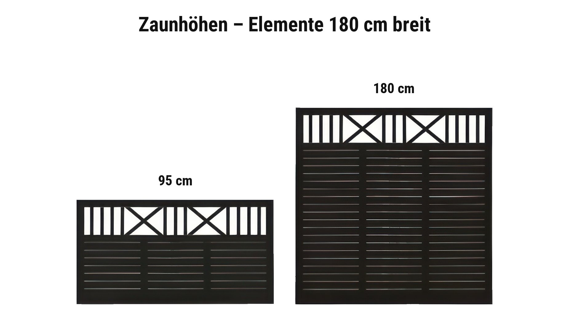 Nostalgi Schwarz: 95 cm, 180 cm