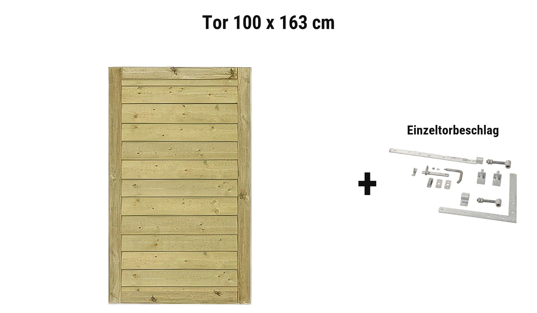 Tor Klink 100 x 163 cm passend zum Steckzaun System Klink