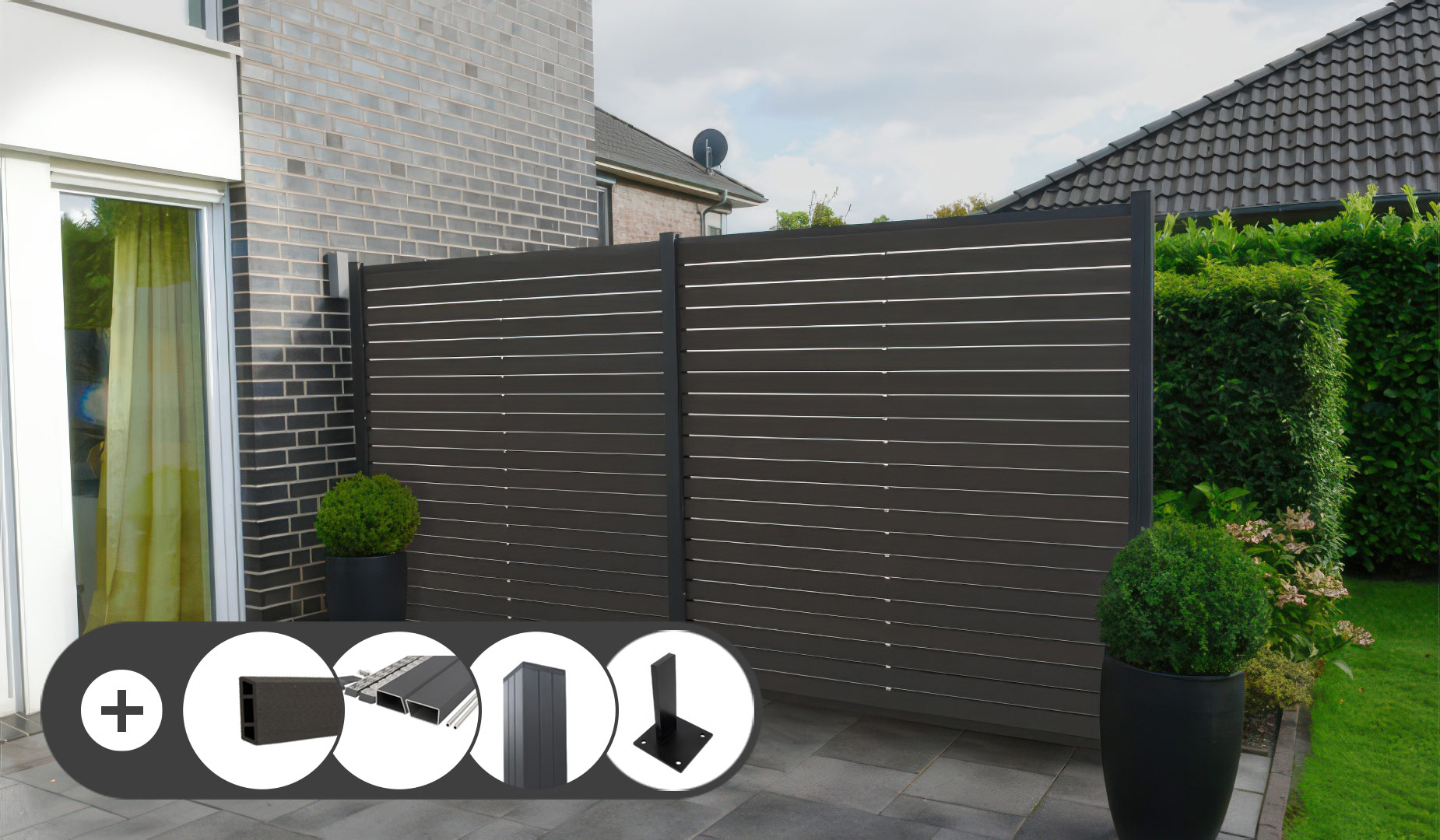 BPC Steckzaun Komplettset Hadersleben