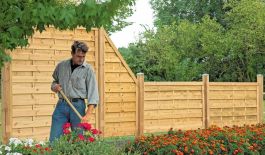 Holzzaun Garten kaufen bei meingartenversand.de