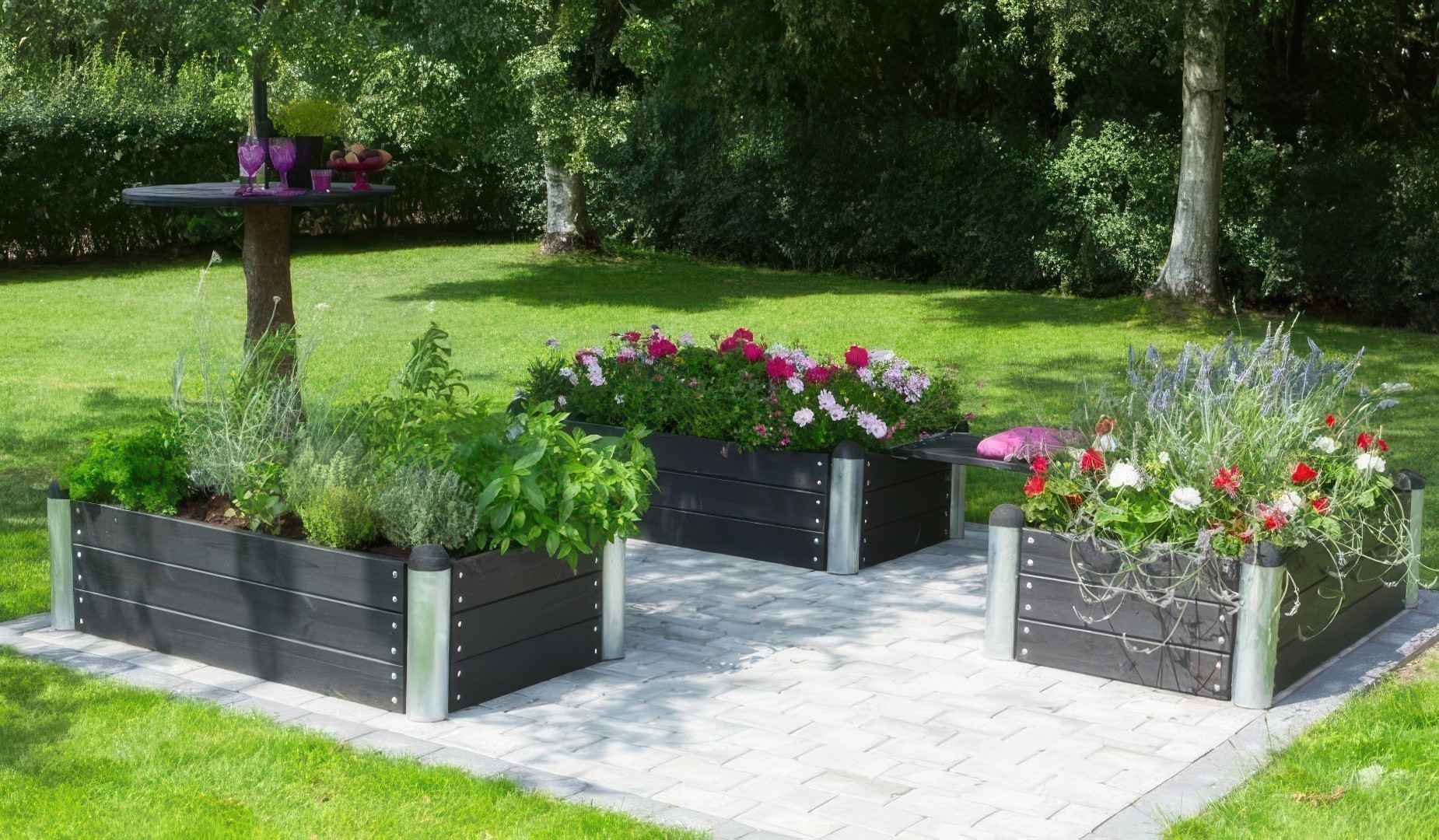 Hochbeet Pipe Schwarz