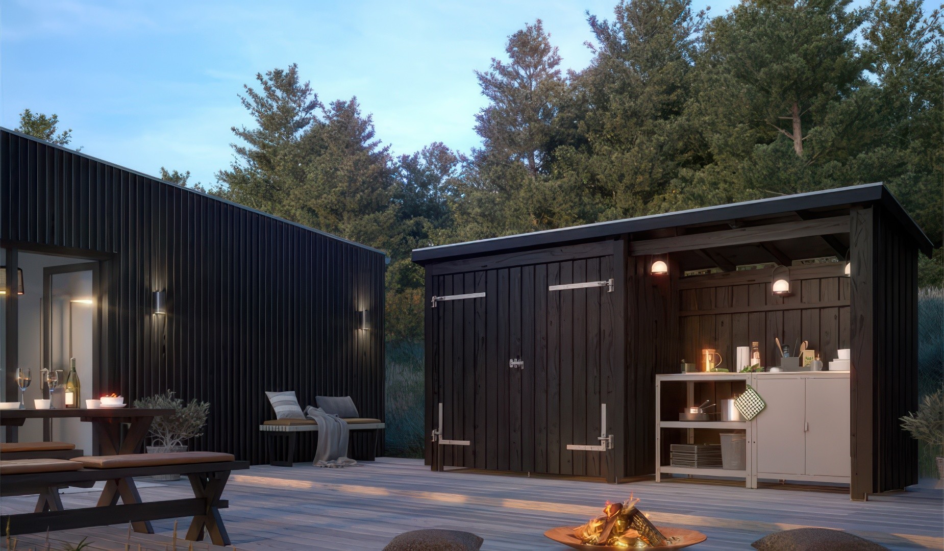 Holz Gartenhaus MULTI