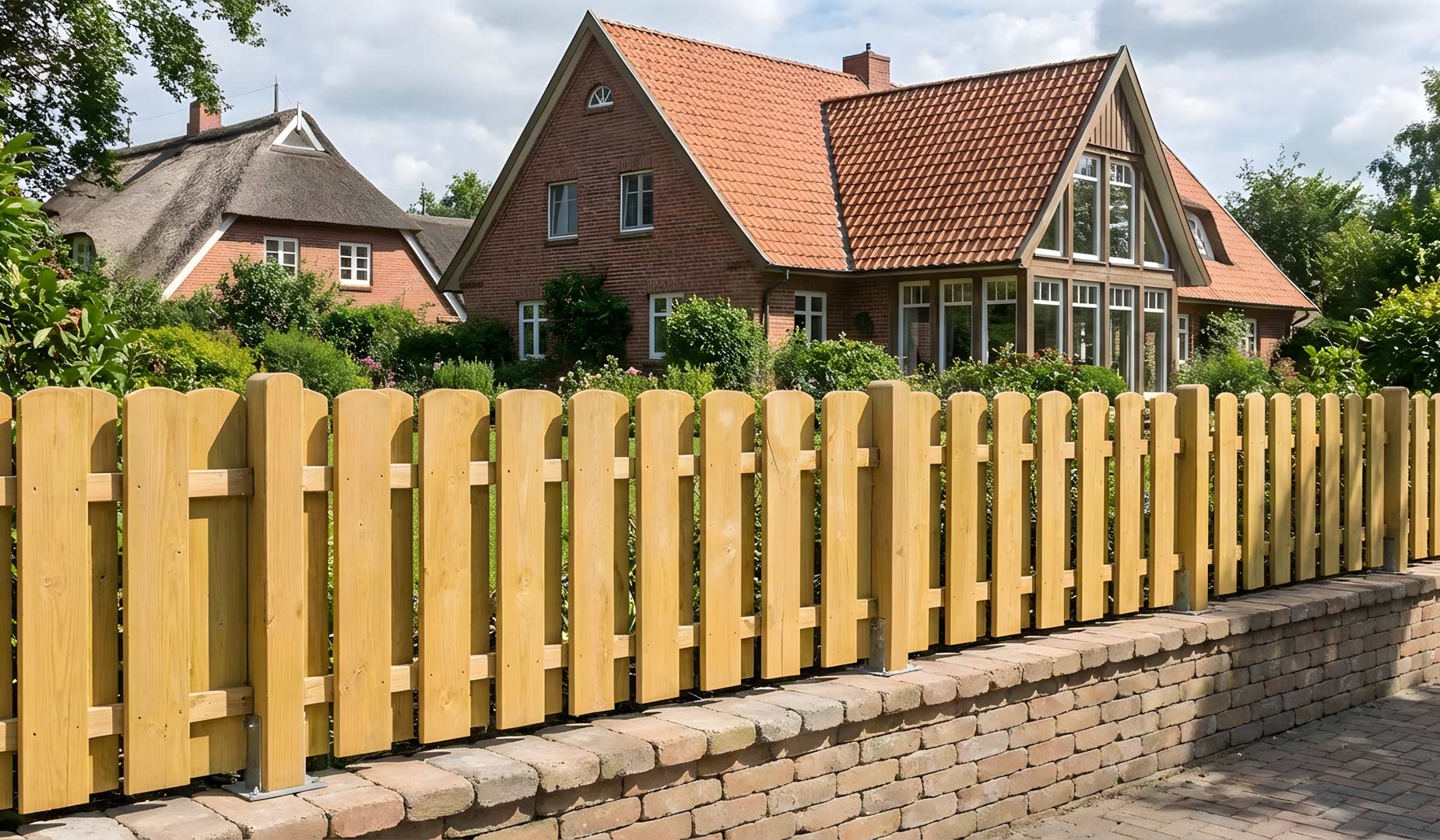 Holz Gartenzaun Compact