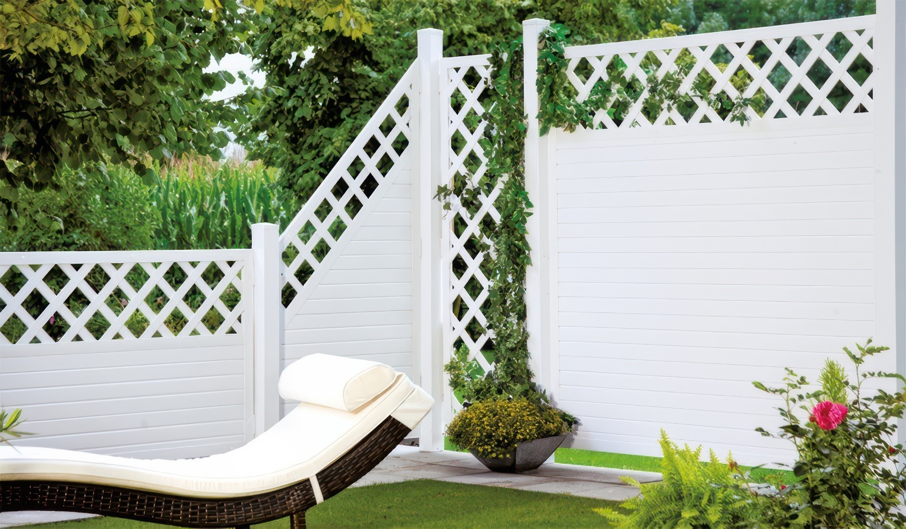 Kunststoffzaun München Weiß