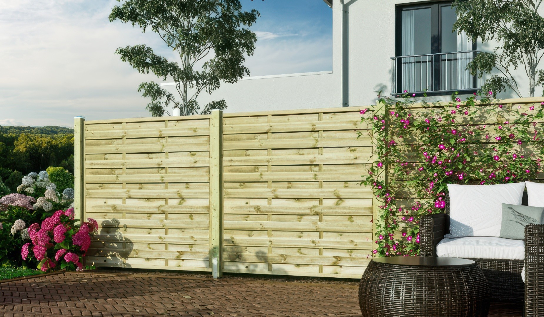 Lamellenzaun günstig + gut