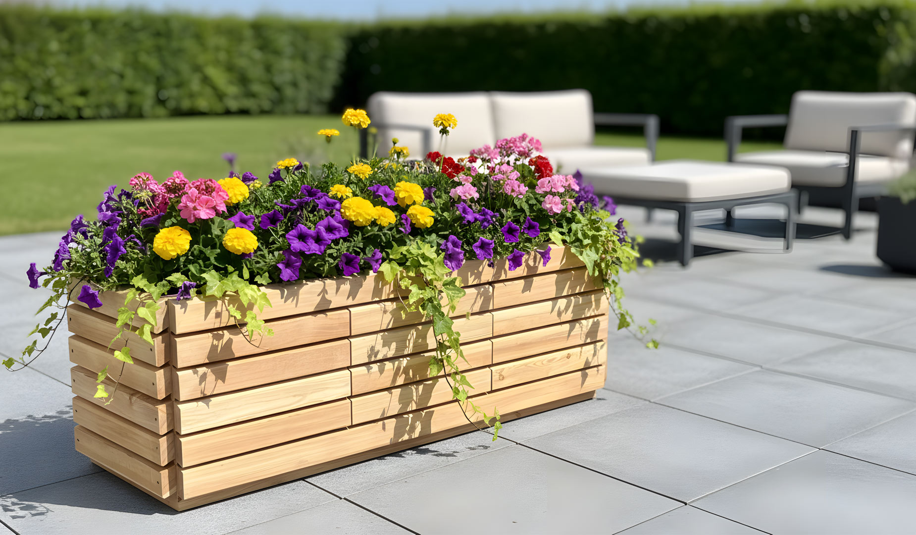 Rhombus Pflanzkübel