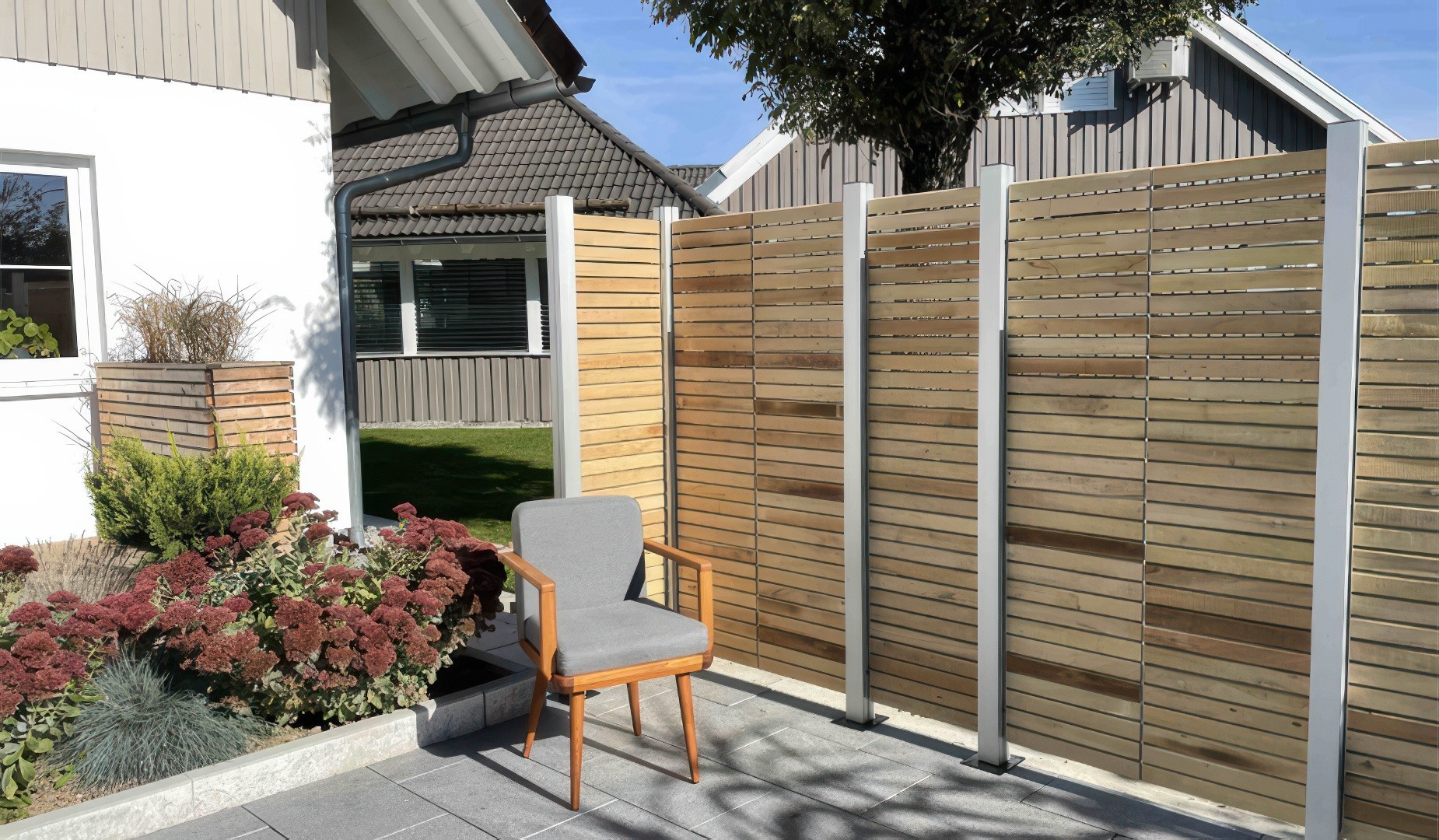 Rhombus Sichtschutzzaun