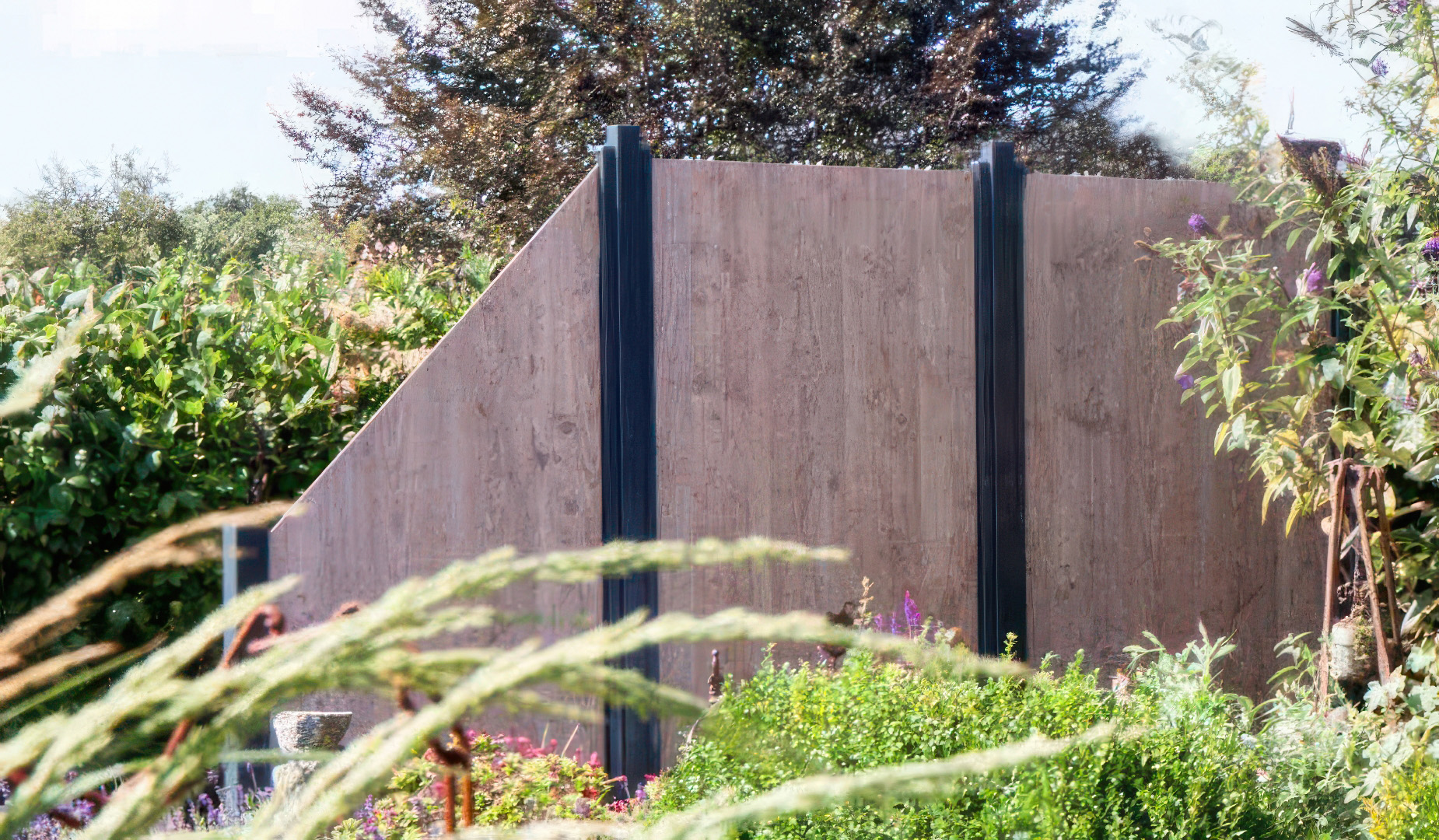 HPL Sichtschutzzaun Skive