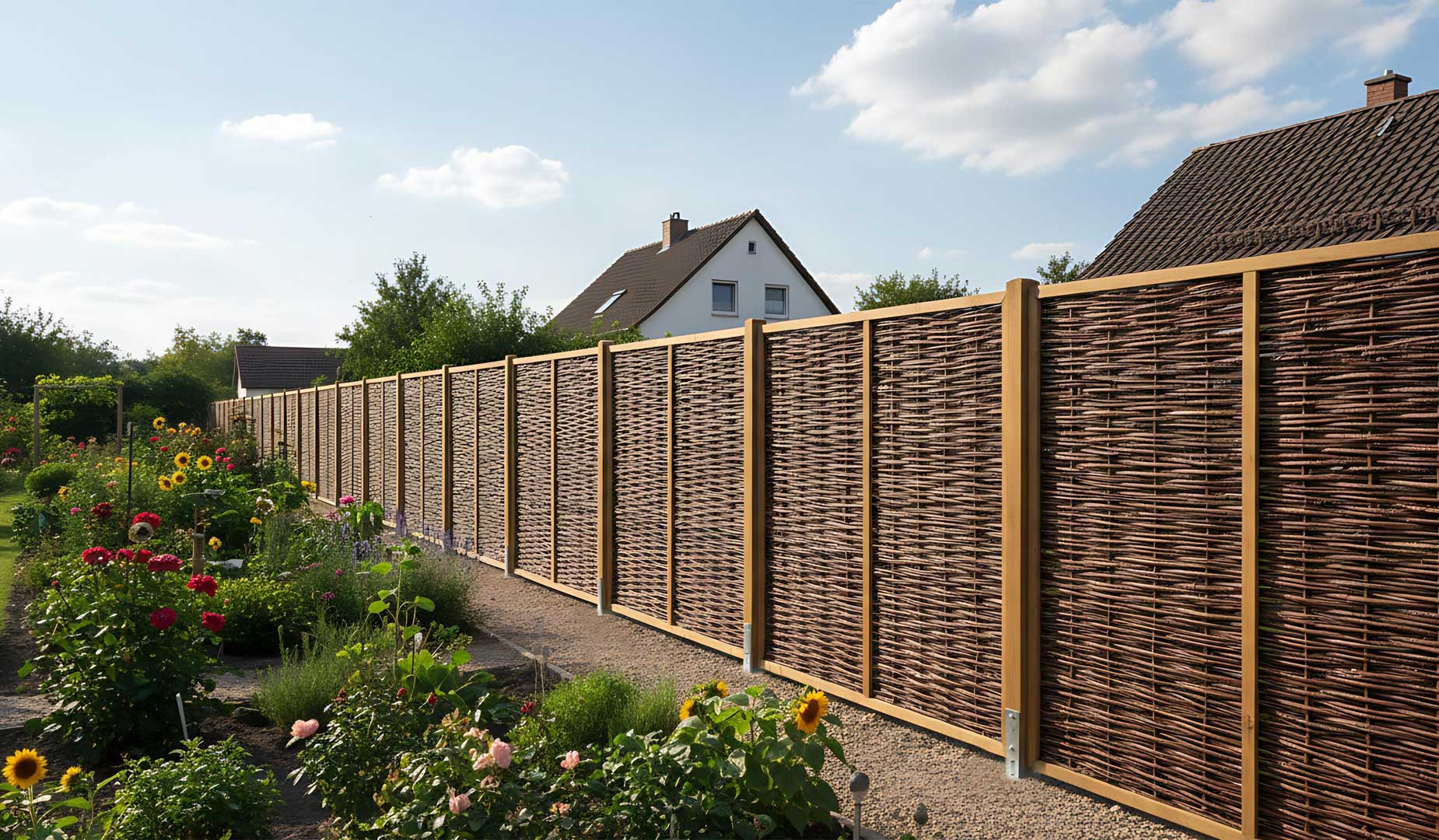 Sichtschutzzaun Weide