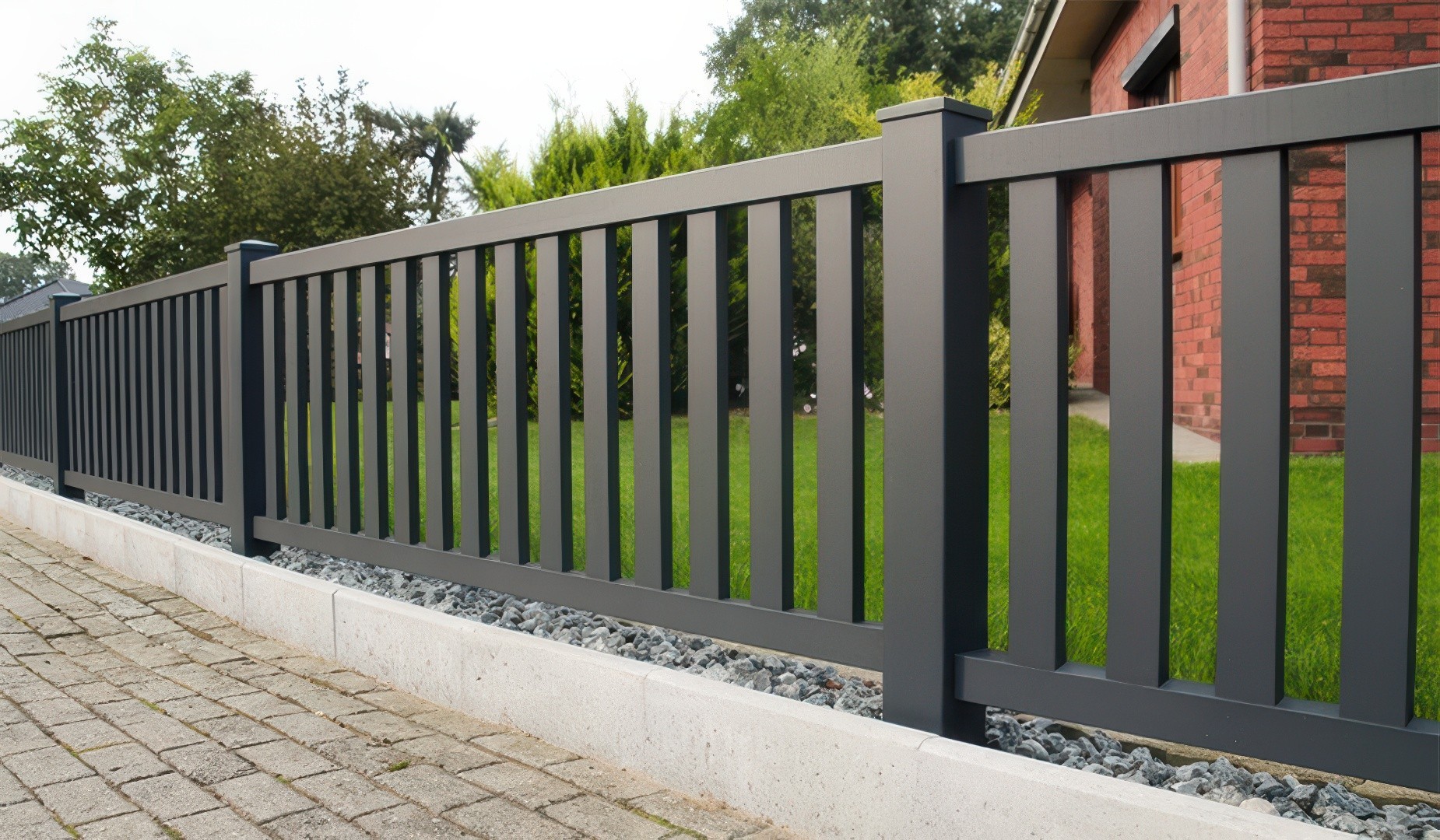 Alu Vorgartenzaun Baltrum
