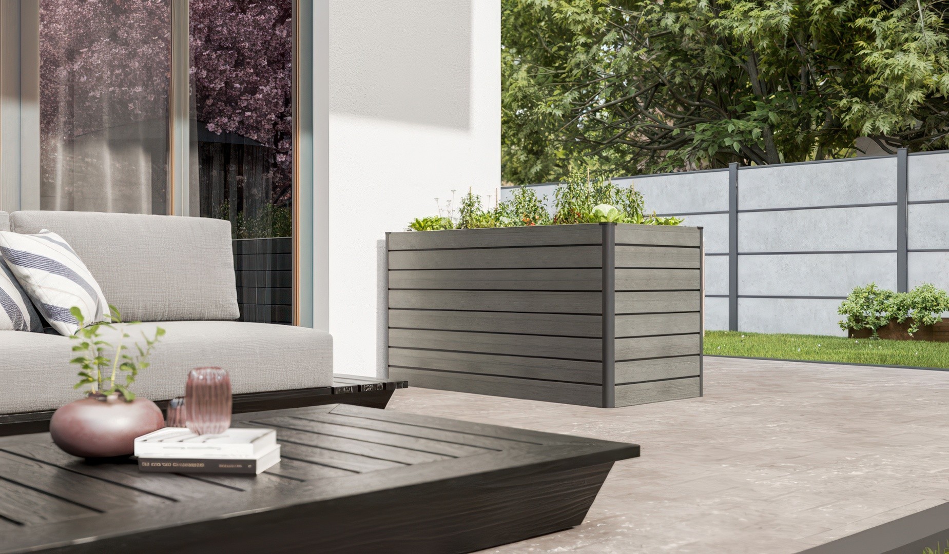 WPC Hochbeet Rhombus 